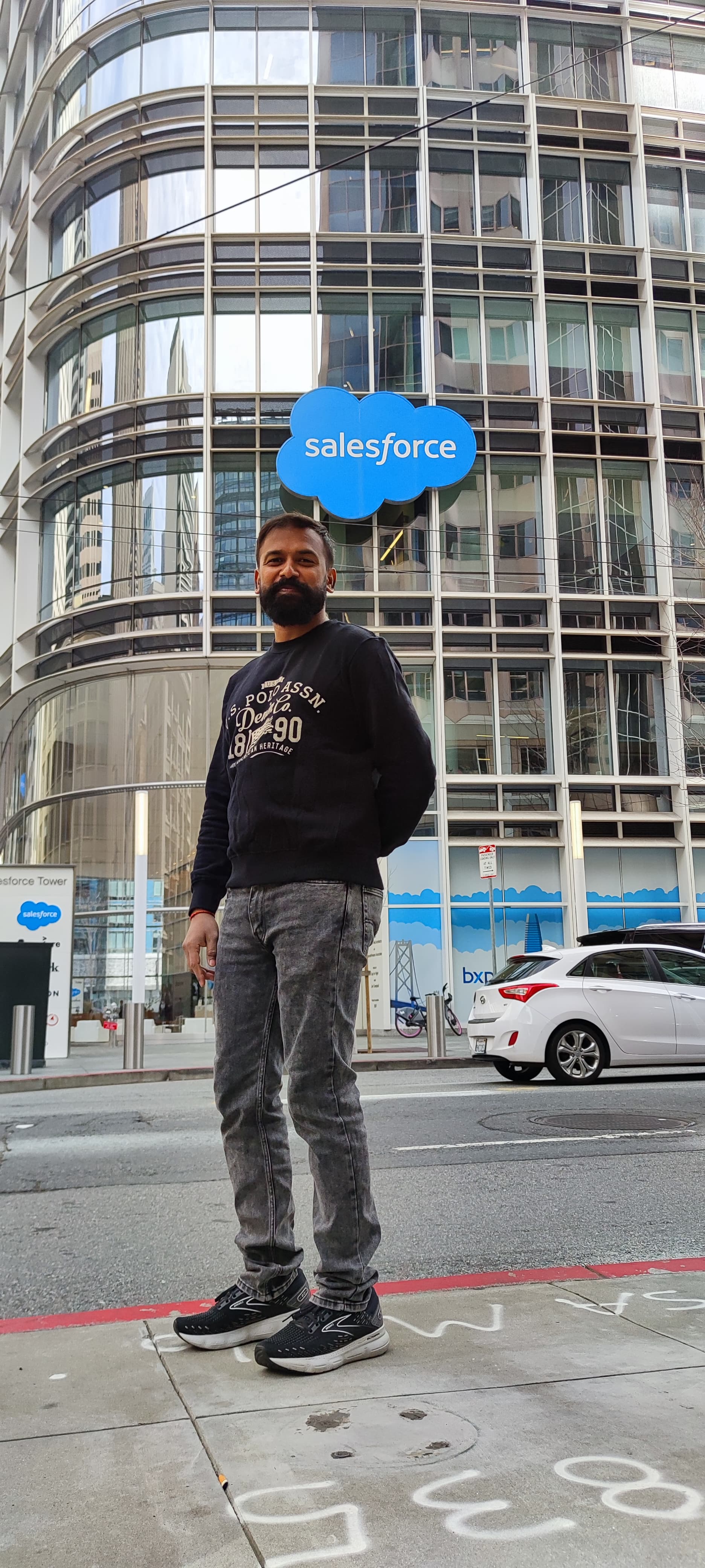 Neeraj Kumar at Salesforce building