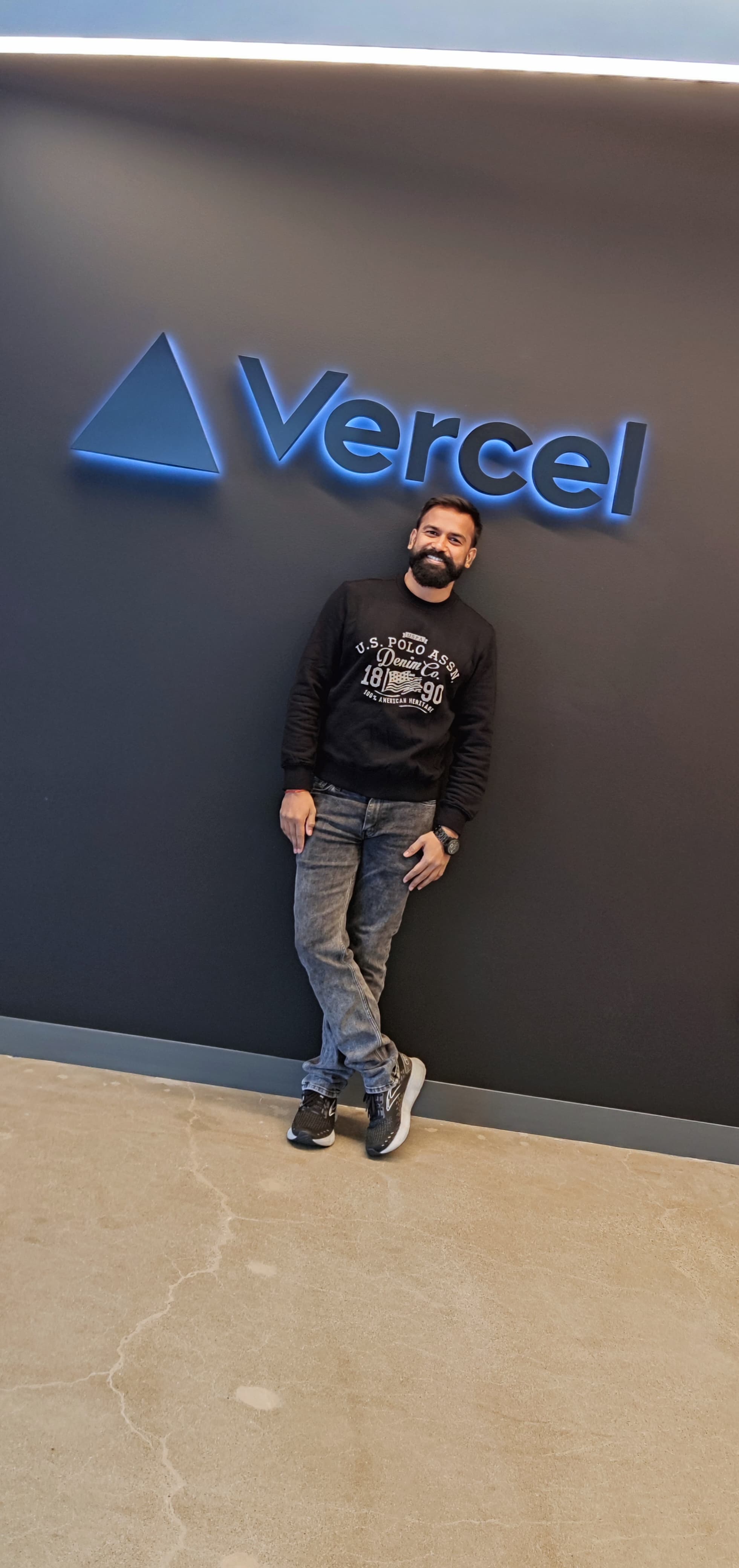 Neeraj Kumar at Vercel office